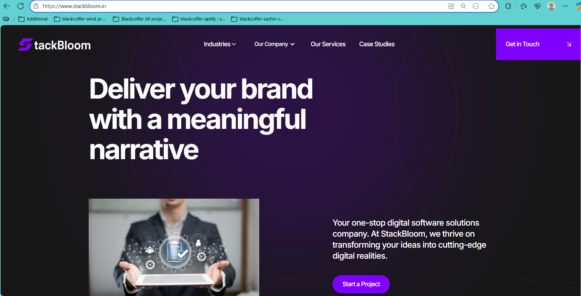 StackBloom - Portfolio & Case Studies